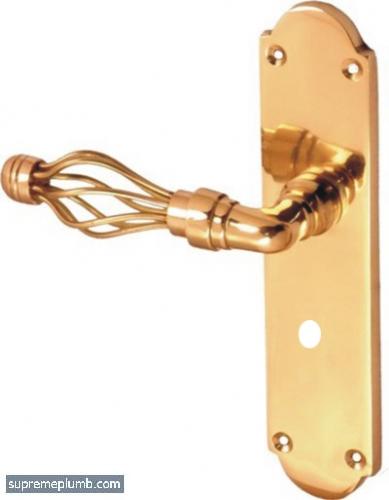 Jali Lever Bathroom Polished Brass - DISCONTINUED 